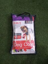 Danish Design 2-in-1 Waterproof & Fleece Purple Dog Coat 30cm 
