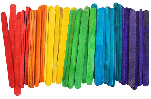 Lollipop coloured wooden - coloured,