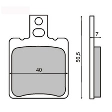 Pair Brake Pads System Brembo