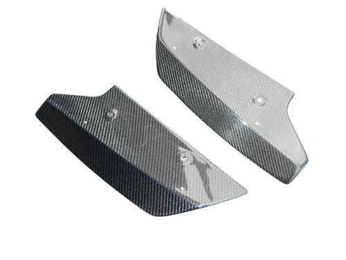 Carbon rear bumper extension - carbon,