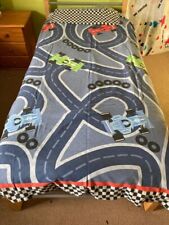 Race Cars Single Bed Duvet Set - Reversible Pattern