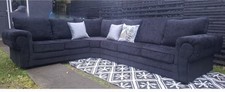 Verona Black Modular Corner Sofa