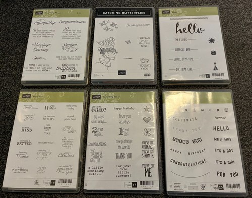 Stampin mixed stamp sets - 6,