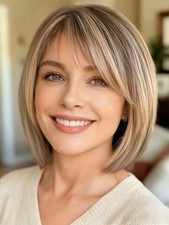 Webshaiy Blonde Layered Bob