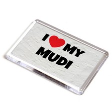 FRIDGE MAGNET - I Love My Mudi