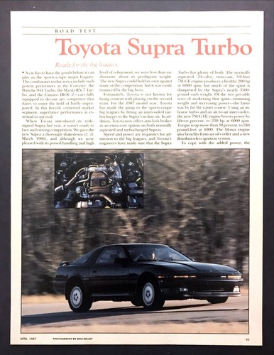 1987 toyota supra - toyota,