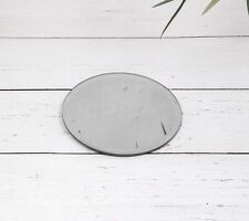 Mirrored Glass Round Bevel Edge Candle Plate Table Display Centrepiece - 3 Sizes