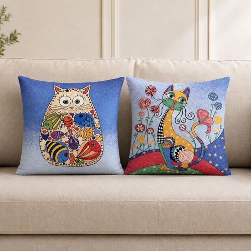 Set cat cushion covers - cat,