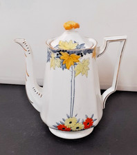 Bell China Vintage Tea Coffee Pot Fine Bone China Floral  Charity Sale