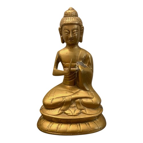 Vintage brass shakyamuni - brass,