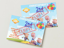 Piggy Builders Invitations