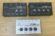 BEHRINGER MA400 - HA400 - MX400 HEADPHONE AMPLIFIER & 4CHANNEL LINE MIXER BUNDLE