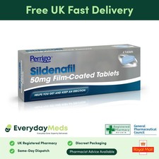 Sildenafil 50mg Tablets x8| Perrigo Viagra Alternative | QUESTIONNAIRE REQUIRED