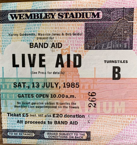 Live aid admission - live,