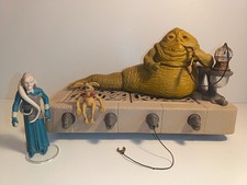 Vintage Original Star Wars Figures Jabba The Hut Playset & Bib Fortuna