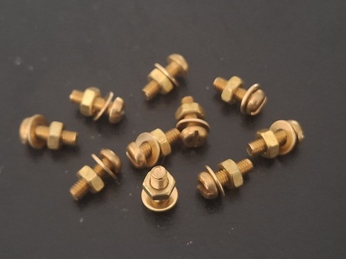 Solid brass slotted - m4,