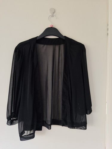 Two chiffon shrugs - ,, black
