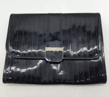 Ted Baker Enamel Quilted Clutch Bag French Bulldog Lining Lovely Condition