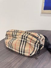 BURBERRYMedium Vintage Check Bonded Cotton Bum Bag Archive BeigeArchive Beige