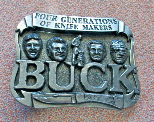 Buck knives belt buckle four - knives,