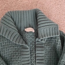 Toast Wool Long Cardigan Size