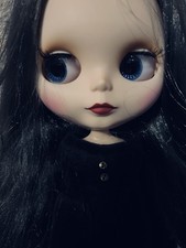 Blythe Doll Black Hair With Clothes Matt Face Colour Changing Eyes