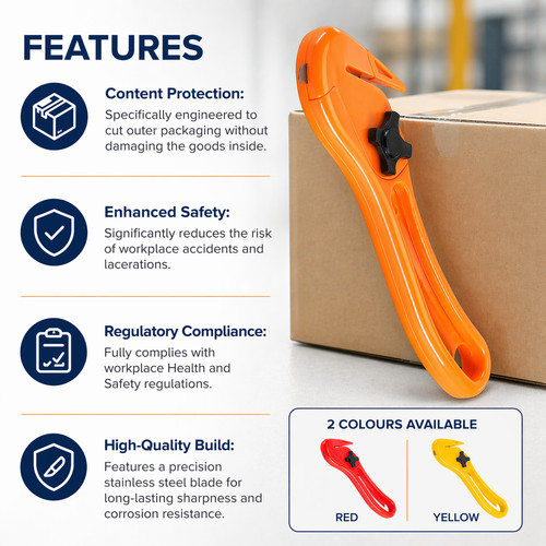 Safety knife box - opener,
