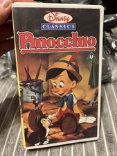 Walt DISNEY Classic series Pinocchio VHS Video Tape PAL 239 Cert U