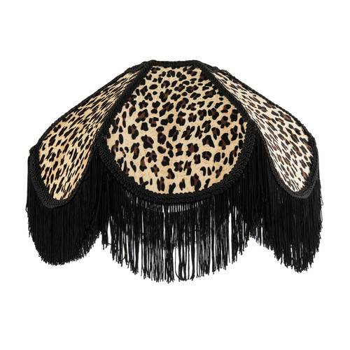 Leopard print velvet victorian - print,