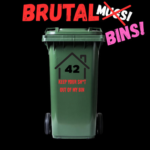 Offensive wheelie bin - x,