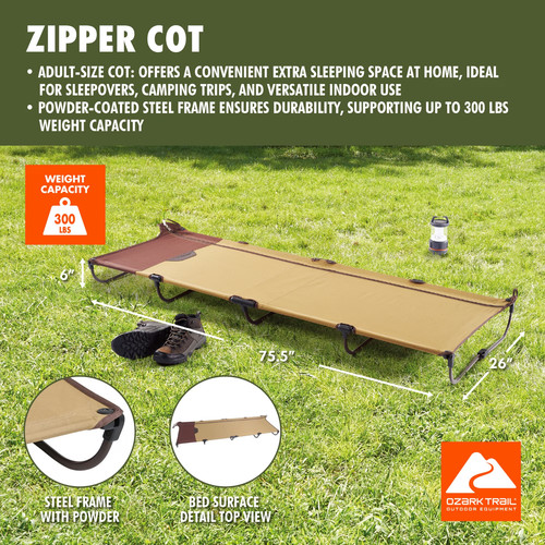 Ozark trail zipper - zipper, heavy