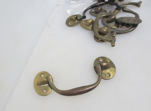 Vintage brass drawer drop - vintage,