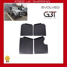 DEFENDER 90 MUD FLAPS KIT SET FOR LAND ROVER FRONT & REAR WITH BRACKETS 1990+