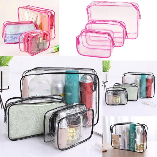 Clear travel toiletries - clear,