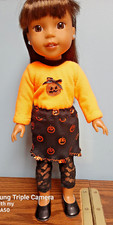 Jack o' Lantern Skirt Set made