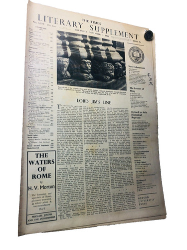 Newspaper the times literary - the,