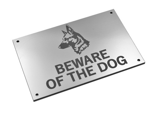 Beware the dog - beware, plaque