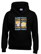 Kids Lanky Box Hoodie Funny Viral Foxy and Moxy Youtuber Merch Boys and Girls