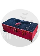 Vampire ~ Bat ~ Jewellery/Trinket Box ~ Handcrafted OOAK ~ Black/Red ~ Goth