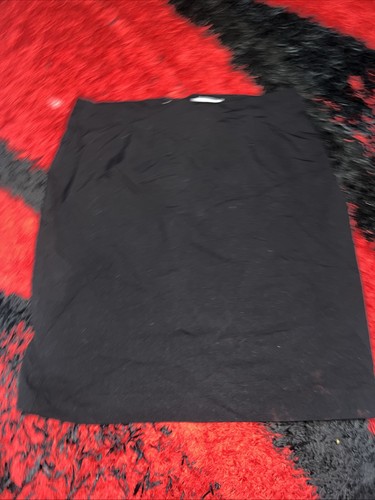 Black straight pencil - straight, skirt