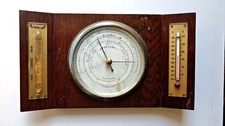 SHORT & MASON OF LONDON VINTAGE BAROMETER/"STORMOGUIDE"/THERMOMETER/STORMGLASS