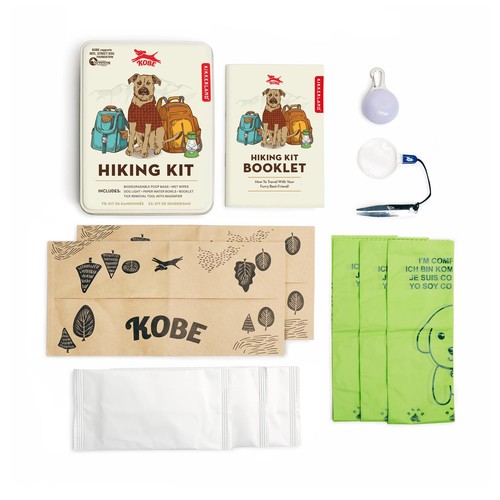 Dog hiking kit travel - dog,