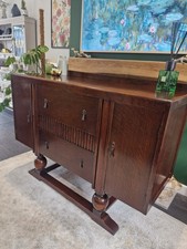 1930's Art Deco Vintage Oak Sideboard by J. M Sudlow & Sons LTD 