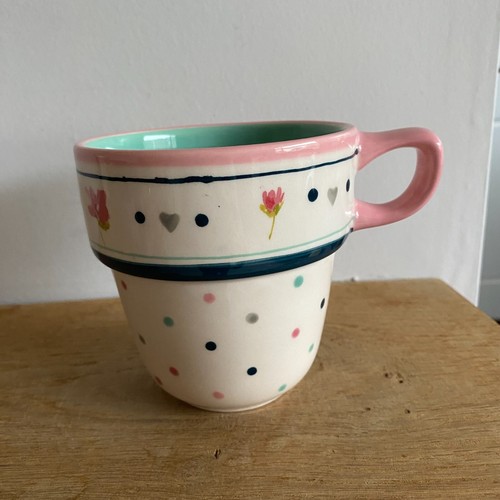 Stacking mug cream spot - stacking,