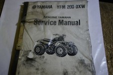 Yamaha YFM 200 DXW Moto 4 PRINTED Service Manual LIT-11616-06-63  83-86 SHOP