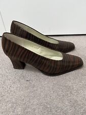 Rebeca Sanver Animal Print Leather Shoes Size 36.5 UK 3.5 Excellent Condition
