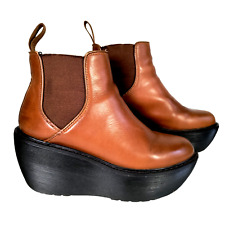 Dr. Martens Doc Martens AERIAL Tan Leather Wedge Platform Boots UK 4 EU 37 US 6