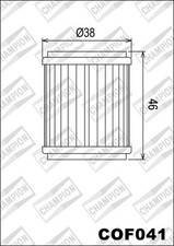 Cof041 Oil Filter CHAMPION Betamotor 125 RR Enduro / Motard 2003 2004 2005