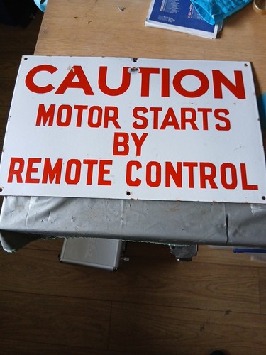 Original caution motor starts - caution,