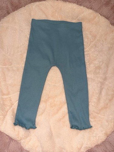 Baby girl teal blue leggings